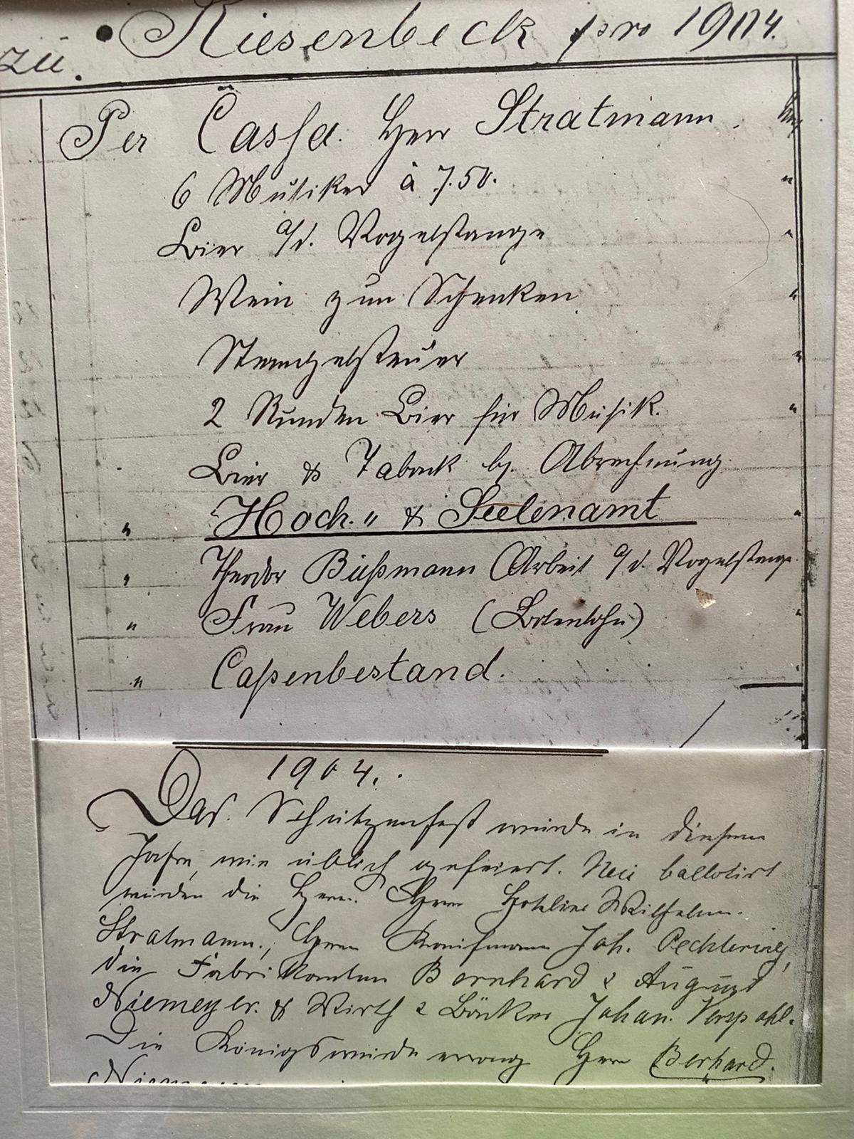 Hotel Riesenbeck Geschichte“, „Hotel Stratmann Riesenbeck 1914“