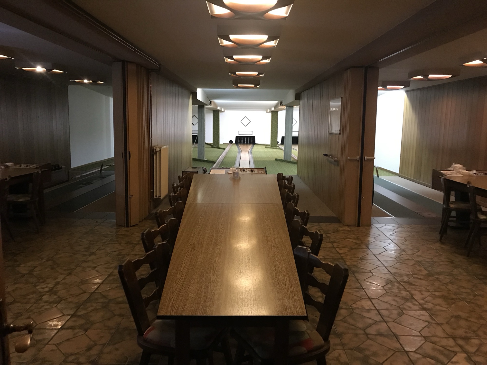 Die Kegelbahnen im Hotel Stratmann