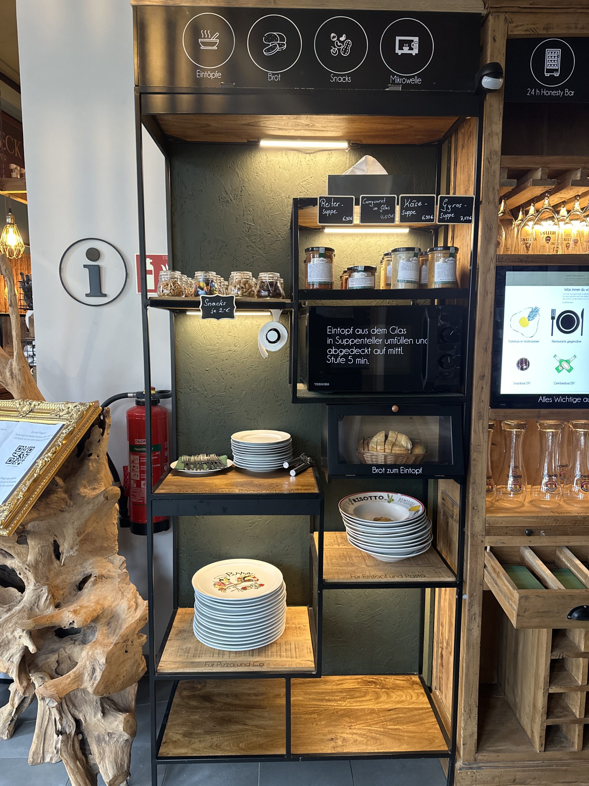 Self-Service – Kaffeebar und Tee